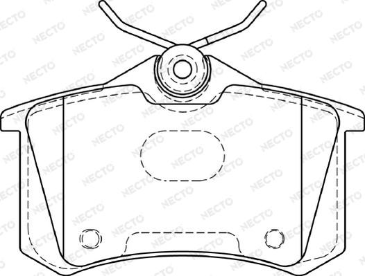 Necto FD7394A - Тормозные колодки, дисковые, комплект www.autospares.lv