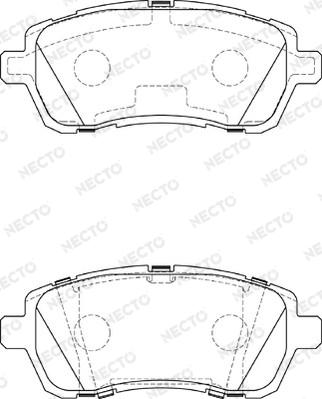 Necto FD7390A - Тормозные колодки, дисковые, комплект www.autospares.lv