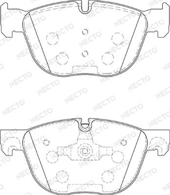 Necto FD7344A - Bremžu uzliku kompl., Disku bremzes www.autospares.lv