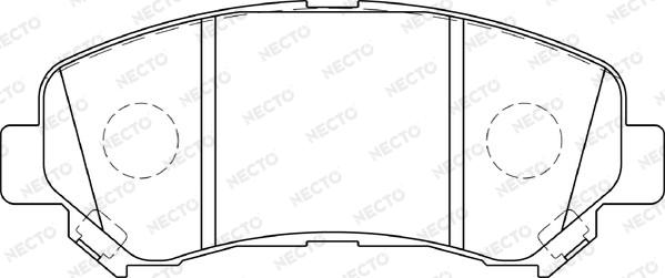 Necto FD7340A - Тормозные колодки, дисковые, комплект www.autospares.lv