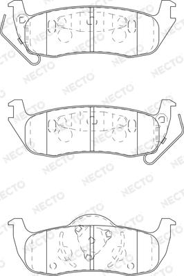 Necto FD7359A - Bremžu uzliku kompl., Disku bremzes www.autospares.lv