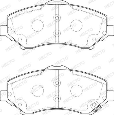 Necto FD7358A - Bremžu uzliku kompl., Disku bremzes www.autospares.lv