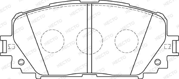 Necto FD7368A - Brake Pad Set, disc brake www.autospares.lv