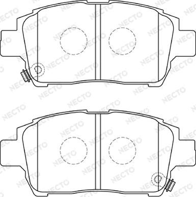 Necto FD7308A - Brake Pad Set, disc brake www.autospares.lv