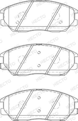 Necto FD7319A - Brake Pad Set, disc brake www.autospares.lv