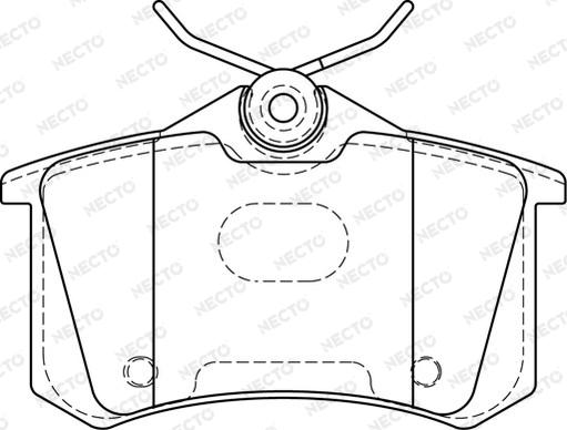 Necto FD7388A - Тормозные колодки, дисковые, комплект www.autospares.lv