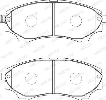 Necto FD7332A - Brake Pad Set, disc brake www.autospares.lv