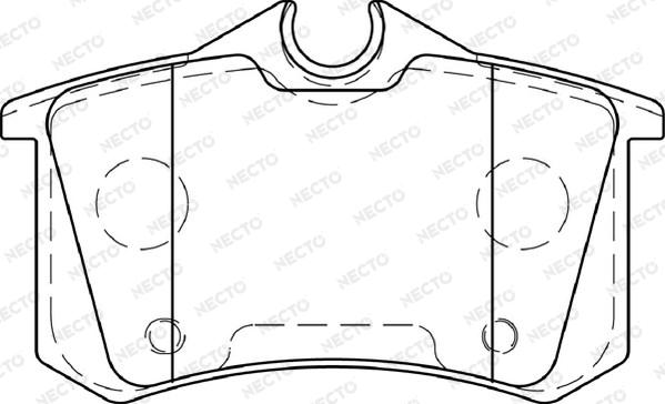 Necto FD7326A - Тормозные колодки, дисковые, комплект www.autospares.lv