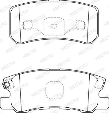 Necto FD7323A - Brake Pad Set, disc brake www.autospares.lv