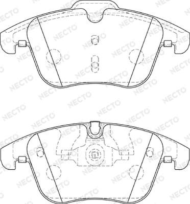 Necto FD7370A - Тормозные колодки, дисковые, комплект www.autospares.lv