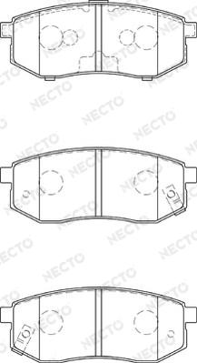 Necto FD7295A - Brake Pad Set, disc brake www.autospares.lv