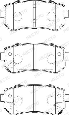 Necto FD7290A - Brake Pad Set, disc brake www.autospares.lv