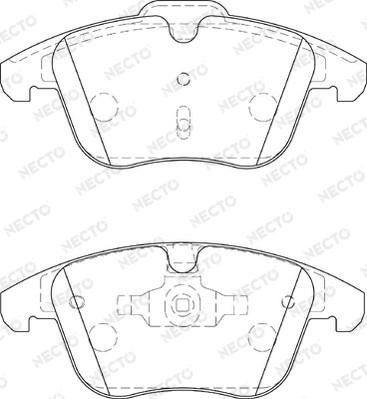 Necto FD7249A - Тормозные колодки, дисковые, комплект www.autospares.lv