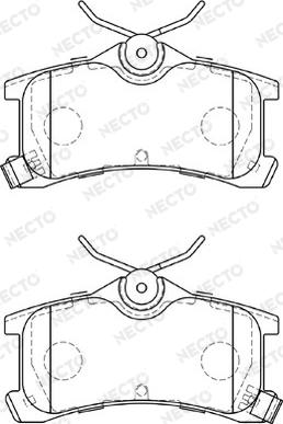 Necto FD7247A - Bremžu uzliku kompl., Disku bremzes www.autospares.lv