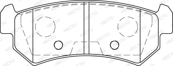 Necto FD7254A - Bremžu uzliku kompl., Disku bremzes autospares.lv