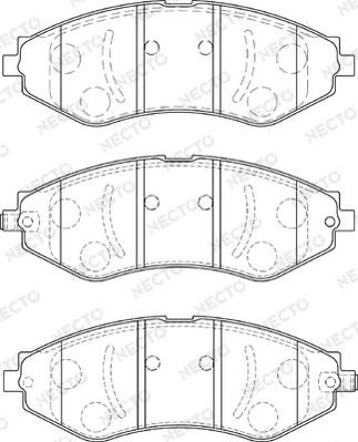 Necto FD7255A - Bremžu uzliku kompl., Disku bremzes www.autospares.lv