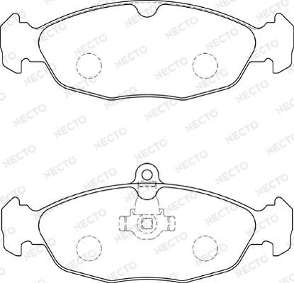 Necto FD7253A - Bremžu uzliku kompl., Disku bremzes www.autospares.lv