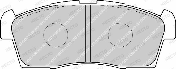 Necto FD7204A - Brake Pad Set, disc brake www.autospares.lv