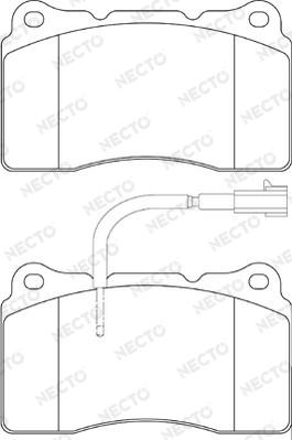 Necto FD7200A - Bremžu uzliku kompl., Disku bremzes autospares.lv