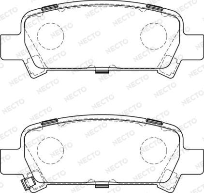 Necto FD7219A - Brake Pad Set, disc brake www.autospares.lv