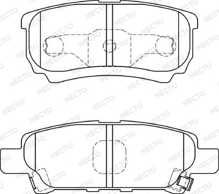 Necto FD7215A - Brake Pad Set, disc brake www.autospares.lv