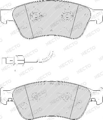 Necto FD7210A - Bremžu uzliku kompl., Disku bremzes www.autospares.lv