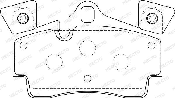 Necto FD7213A - Тормозные колодки, дисковые, комплект www.autospares.lv