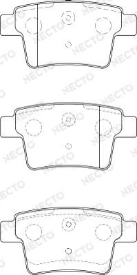 Necto FD7212A - Brake Pad Set, disc brake www.autospares.lv