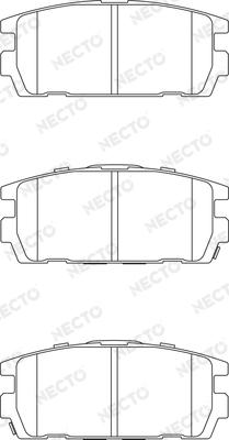 Necto FD7217A - Bremžu uzliku kompl., Disku bremzes autospares.lv