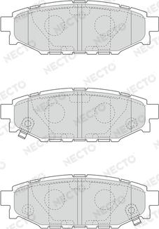 Necto FD7281A - Brake Pad Set, disc brake www.autospares.lv