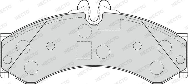 Necto FD7236V - Тормозные колодки, дисковые, комплект www.autospares.lv