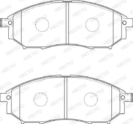 Necto FD7238A - Bremžu uzliku kompl., Disku bremzes www.autospares.lv