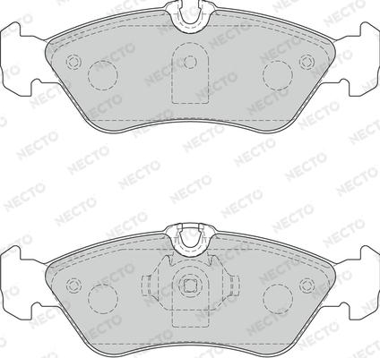 Necto FD7233V - Тормозные колодки, дисковые, комплект www.autospares.lv