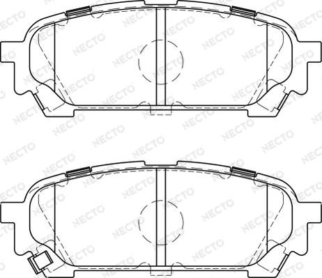 Necto FD7226A - Тормозные колодки, дисковые, комплект www.autospares.lv