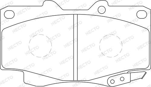 Necto FD7223A - Тормозные колодки, дисковые, комплект www.autospares.lv