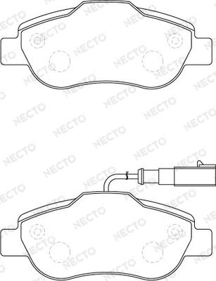 Necto FD7279A - Brake Pad Set, disc brake www.autospares.lv