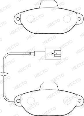 Necto FD7278A - Тормозные колодки, дисковые, комплект www.autospares.lv