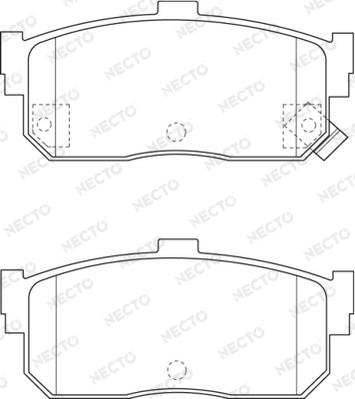 Necto FD7277A - Тормозные колодки, дисковые, комплект www.autospares.lv