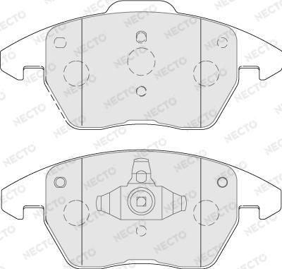 Necto FD7788A - Тормозные колодки, дисковые, комплект www.autospares.lv