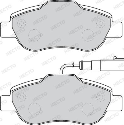 Necto FD7779A - Тормозные колодки, дисковые, комплект www.autospares.lv