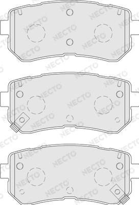 Necto FD7770A - Brake Pad Set, disc brake www.autospares.lv