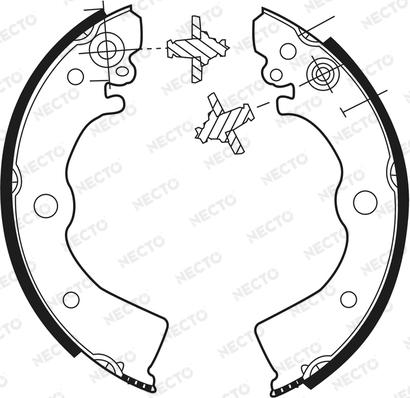 Necto N1500 - Brake Shoe Set www.autospares.lv