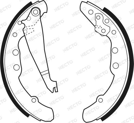 Necto N1503 - Brake Shoe Set www.autospares.lv