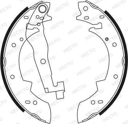 Necto N1507 - Brake Shoe Set www.autospares.lv