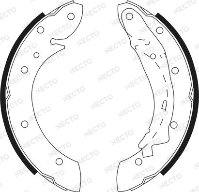 Necto N1587 - Brake Shoe Set www.autospares.lv