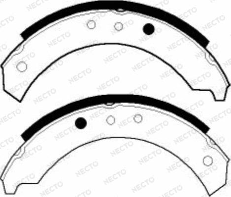 Necto N1573 - Bremžu loku komplekts autospares.lv