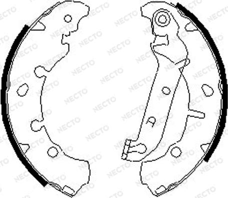 Necto N1690 - Brake Shoe Set www.autospares.lv