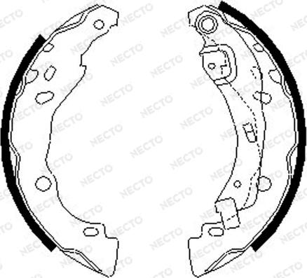 Necto N1692 - Brake Shoe Set www.autospares.lv