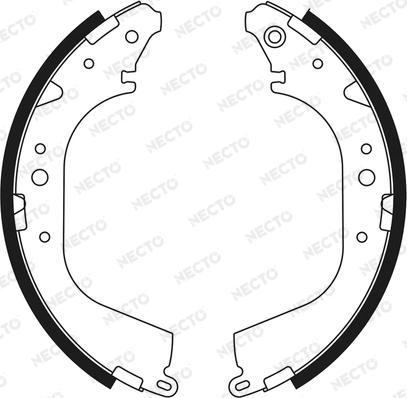 Necto N1602 - Brake Shoe Set www.autospares.lv