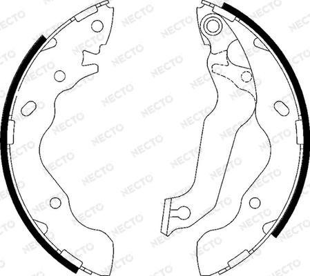 Necto N1680 - Brake Shoe Set www.autospares.lv